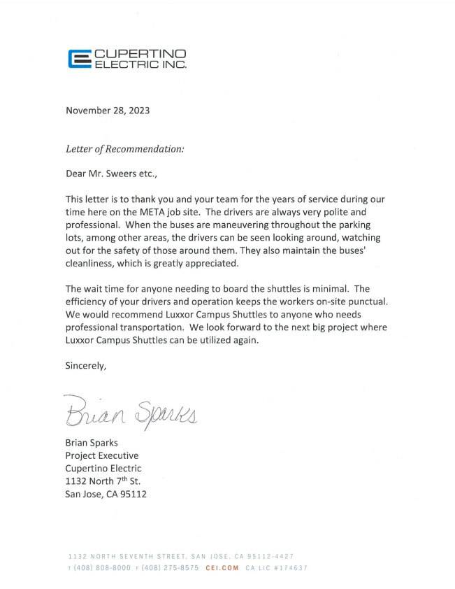 Read a testimonial from Cupertino Electric Inc.